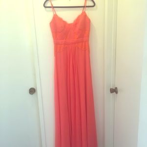 BCBG Max Azria size 6 floor length chiffon dress